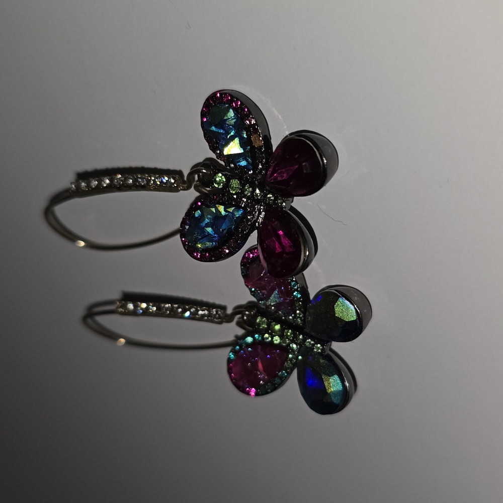 Betsey Johnson Butterfly Earrings - Picture 4 of 5